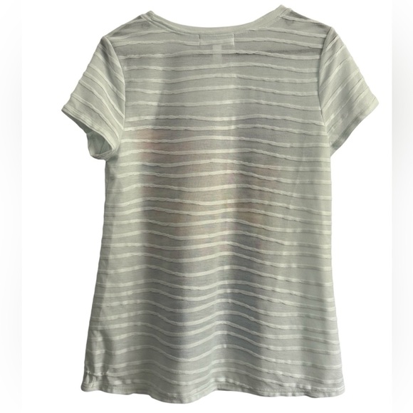 Ellen Negley Knit Short Sleeve Venice Italy Art & Soul Canal Blouse Size Medium - Picture 5 of 12